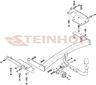 Фаркоп Steinhof для Nissan Murano Z52 2014-2022 (кроме версии с противотуманным фонарем посередине бампера). Артикул N-109