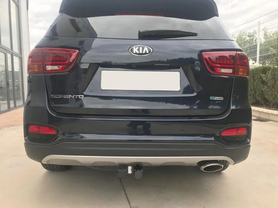 Фаркоп Aragon (быстросъемный крюк, горизонтальное крепление) для Kia Sorento III (Prime) рестайлинг 2017-2020. Артикул E3004ES