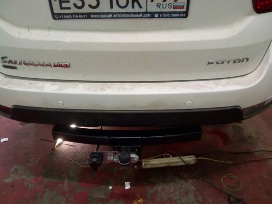 Фаркоп Лидер-Плюс для Toyota Fortuner I 2005-2015. Фланцевое крепление. Артикул T122-F