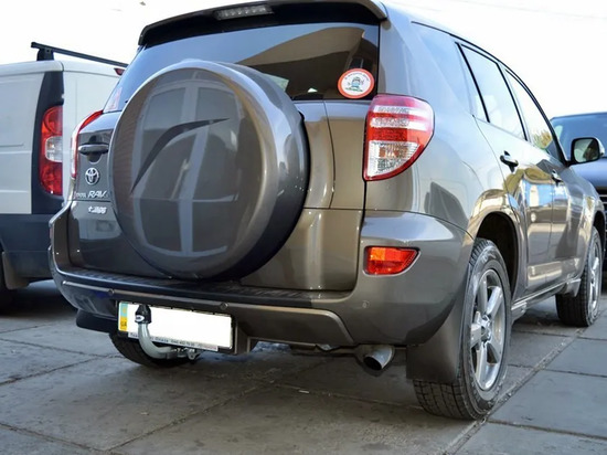 Фаркоп Galia оцинкованный для Toyota RAV4 III 2006-2012. Быстросъемный крюк. Артикул T058C