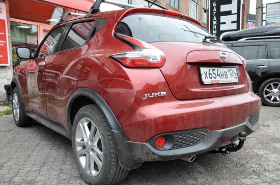 Фаркоп Лидер-Плюс для Nissan Juke I (передний привод) 2010-2014. Артикул N116-A
