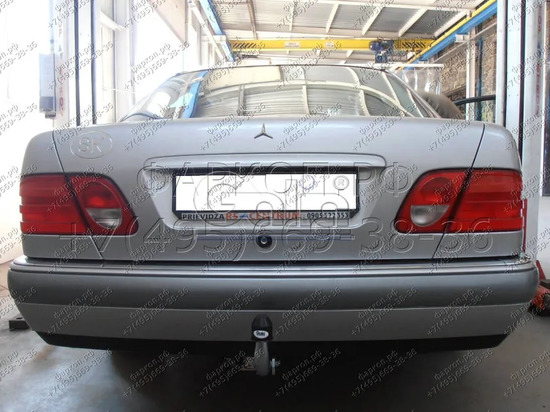 Фаркоп Galia оцинкованный для Mercedes-Benz E-Class w210 седан 1995-2002. Быстросъемный крюк. Артикул M026C