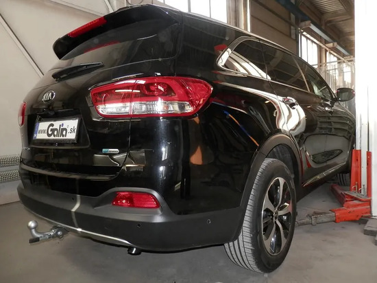Фаркоп Galia оцинкованный для Kia Sorento II рестайлинг 2012-2020. Быстросъемный крюк. Артикул H091C