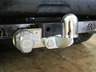 Фаркоп Лидер-Плюс для Toyota Land Cruiser Prado 150 2009-2022 (с накладкой из нерж. стали). Фланцевое крепление. Артикул T113-F(N)