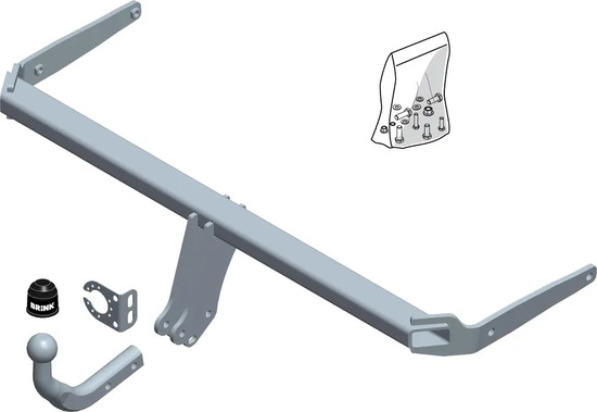 Фаркоп Brink (Thule) для Audi A3 8V хэтчбек 5-дв. (искл. S3) 2012-2020. Артикул 571900