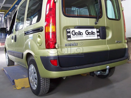 Фаркоп Galia оцинкованный для Renault Kangoo I (искл. 4WD) 1997-2008. Быстросъемный крюк. Артикул R081C