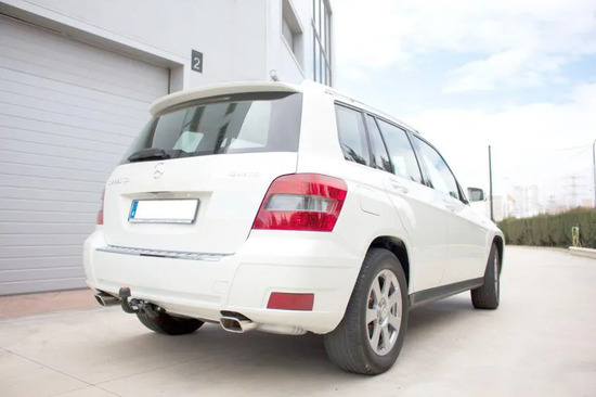 Фаркоп Aragon (быстросъемный крюк, горизонтальное крепление) для Mercedes-Benz GLK X204 2008-2015. Артикул E4121AS