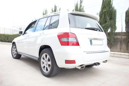 Фаркоп Aragon (быстросъемный крюк, горизонтальное крепление) для Mercedes-Benz GLK X204 2008-2015. Артикул E4121AS