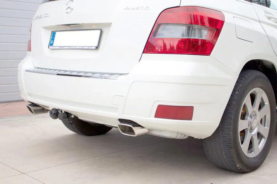 Фаркоп Aragon (быстросъемный крюк, горизонтальное крепление) для Mercedes-Benz GLK X204 2008-2015. Артикул E4121AS