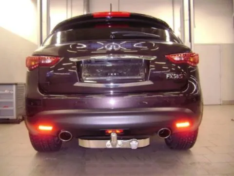 Фаркоп Baltex для Infiniti FX 35 2003-2008. (с декор. накладкой) Фланцевое крепление. Артикул IN01AN