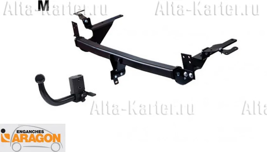 Фаркоп Aragon для Ford Focus II 3/5 дв. хэтчбек (искл. ST/RS) 2004-2011. Быстросъемный крюк. Артикул E2013AM