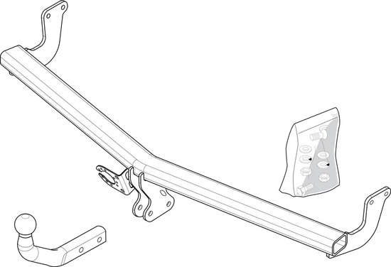 Фаркоп Brink (Thule) для Citroen C3 II 2010-2022. Артикул 526600