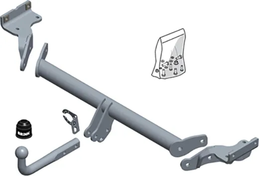 Фаркоп Brink (Thule) для Hyundai Tucson III до рестайлинга 2015-2018. Артикул 613700