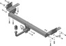 Фаркоп Мотодор для Lexus RX 200t, 300, 350, 450 2015-2022. Артикул 95004-A