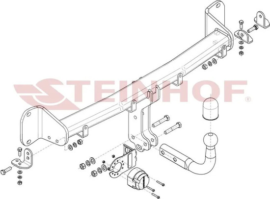 Фаркоп Steinhof для BMW 7 G11, G12 2015-2022. Артикул B-082